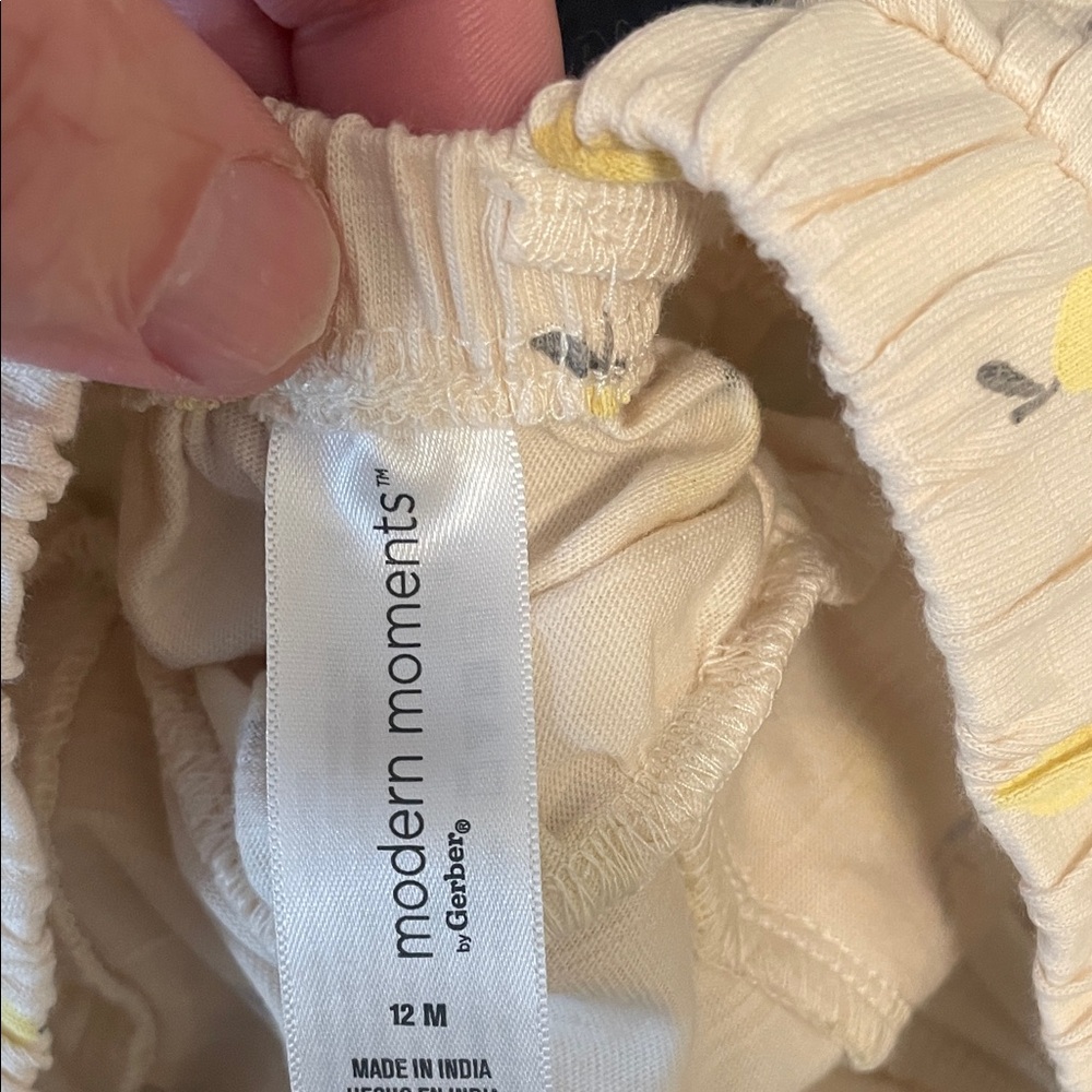Gerber Baby Dress with lemons linen feel nwt - Picture 2 of 12